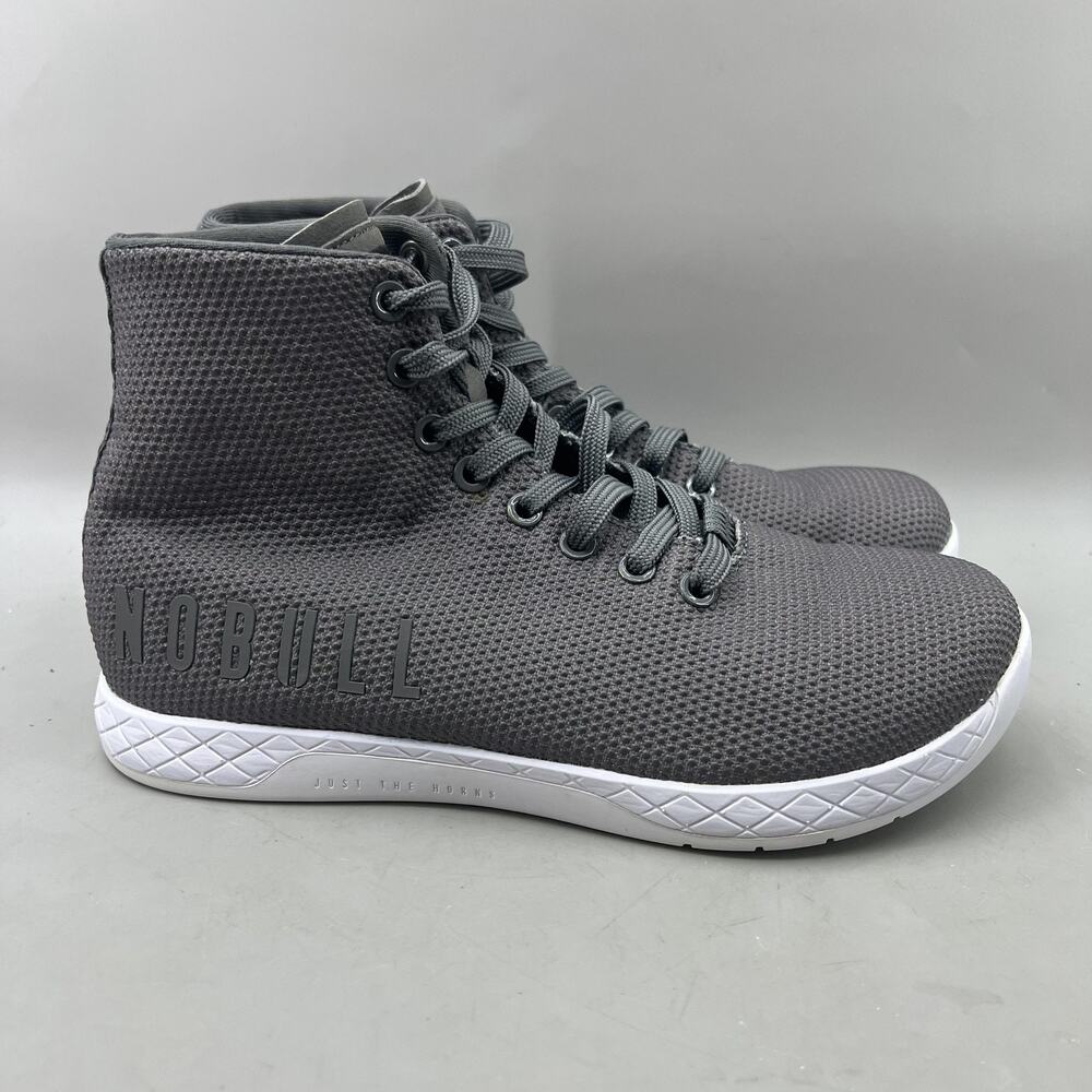 NOBULL Outwork High-Top Shoes Women Size 8 Gray CrossFit Training Lace Sneakers